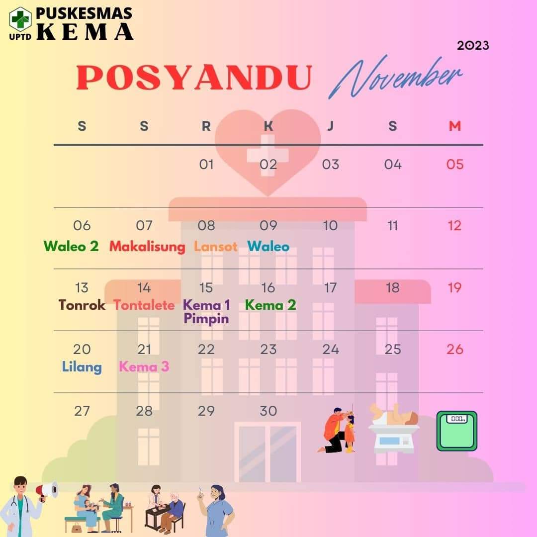 Jadwal Posyandu Bulan November